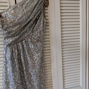 Calvin Klein Off the Shoulder Sequin Dress